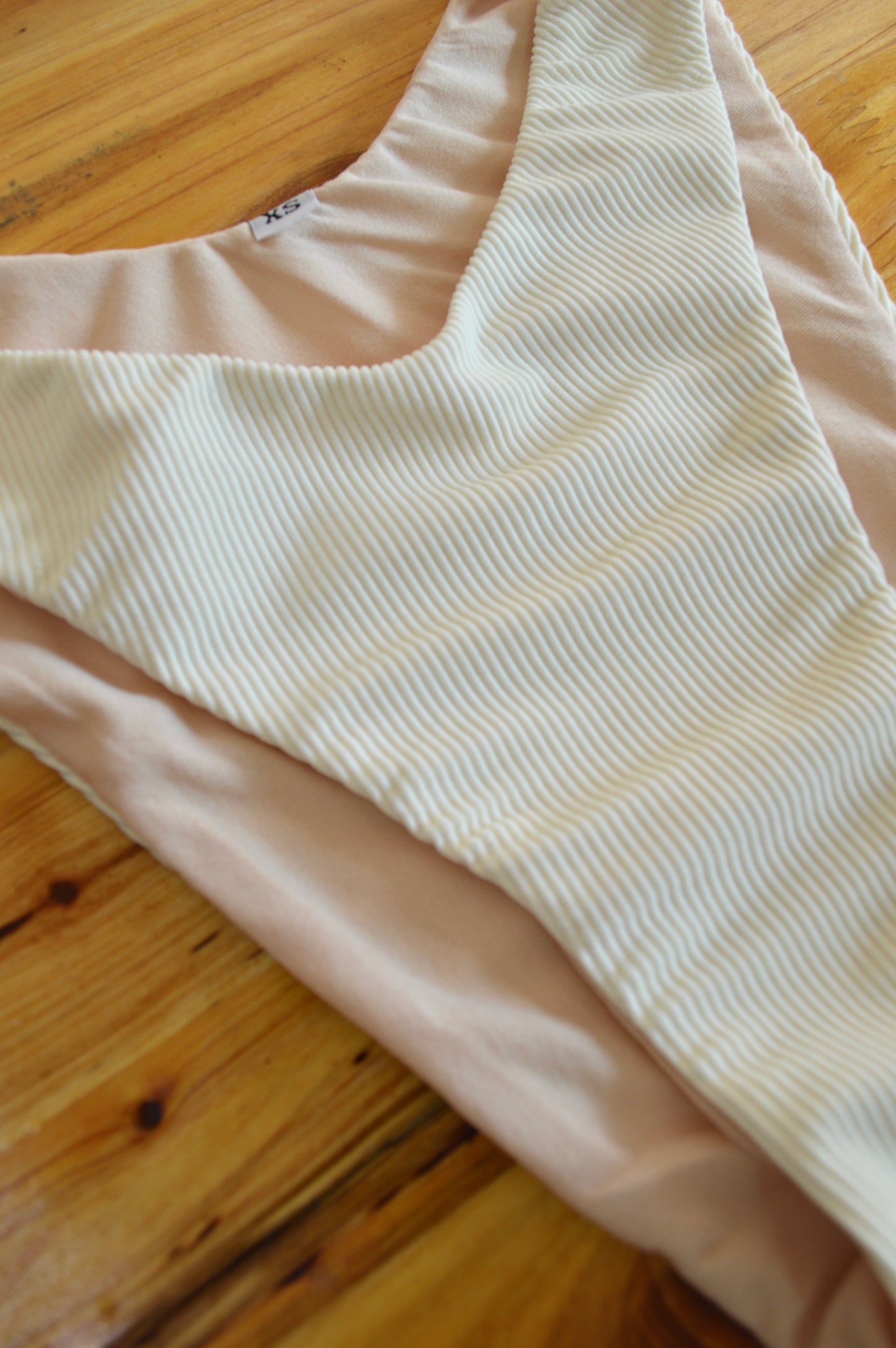 The Ribbed Ivory Bottom