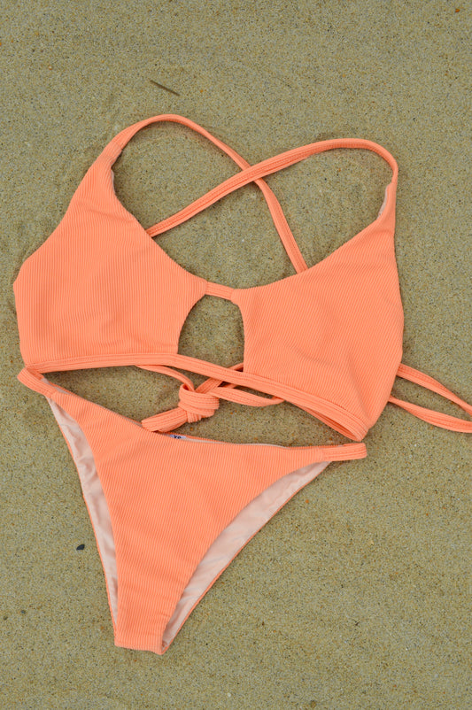 The Ribbed Peach Top