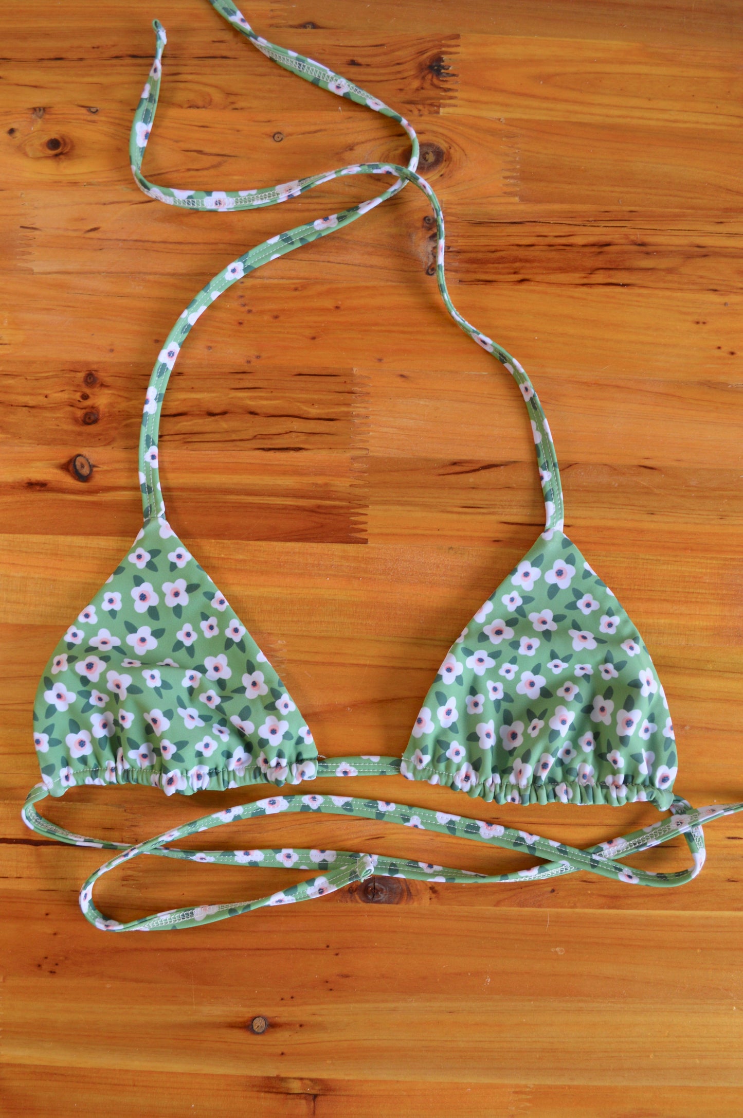 The Green Floral Top