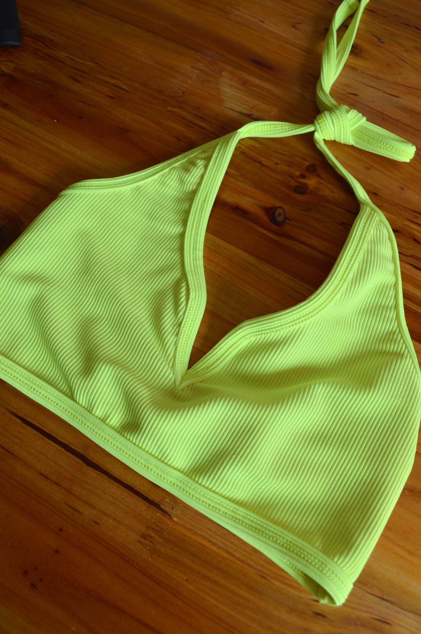 The Ribbed Neon Top