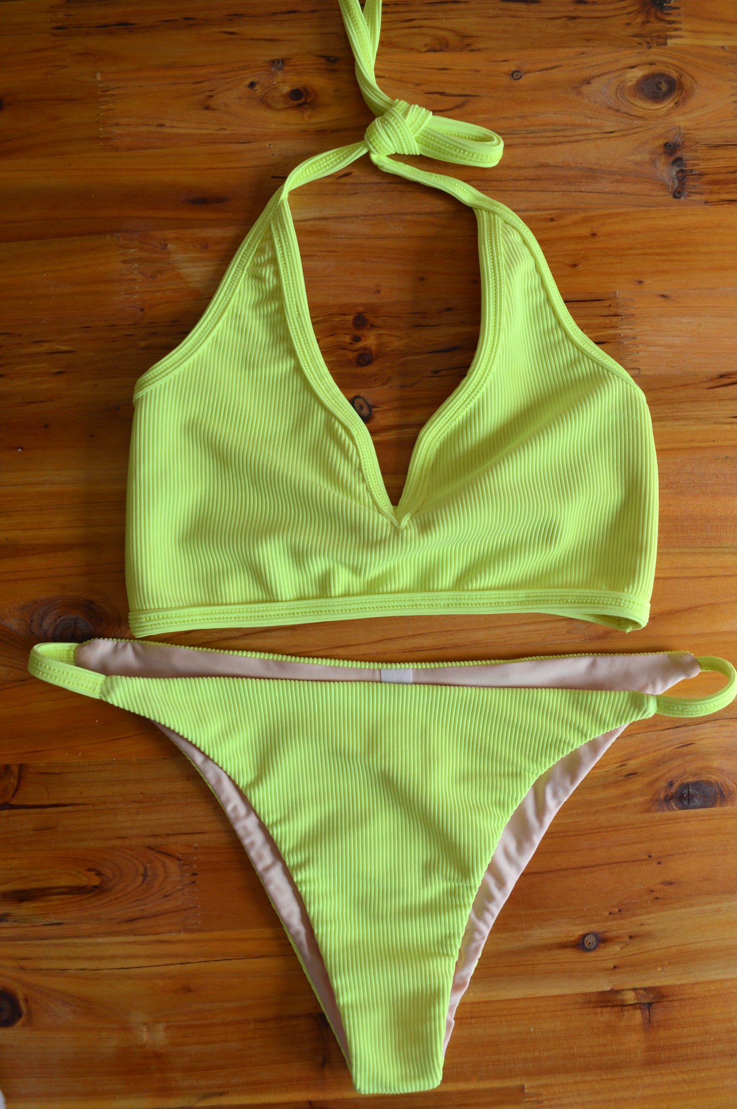 The Ribbed Neon Top