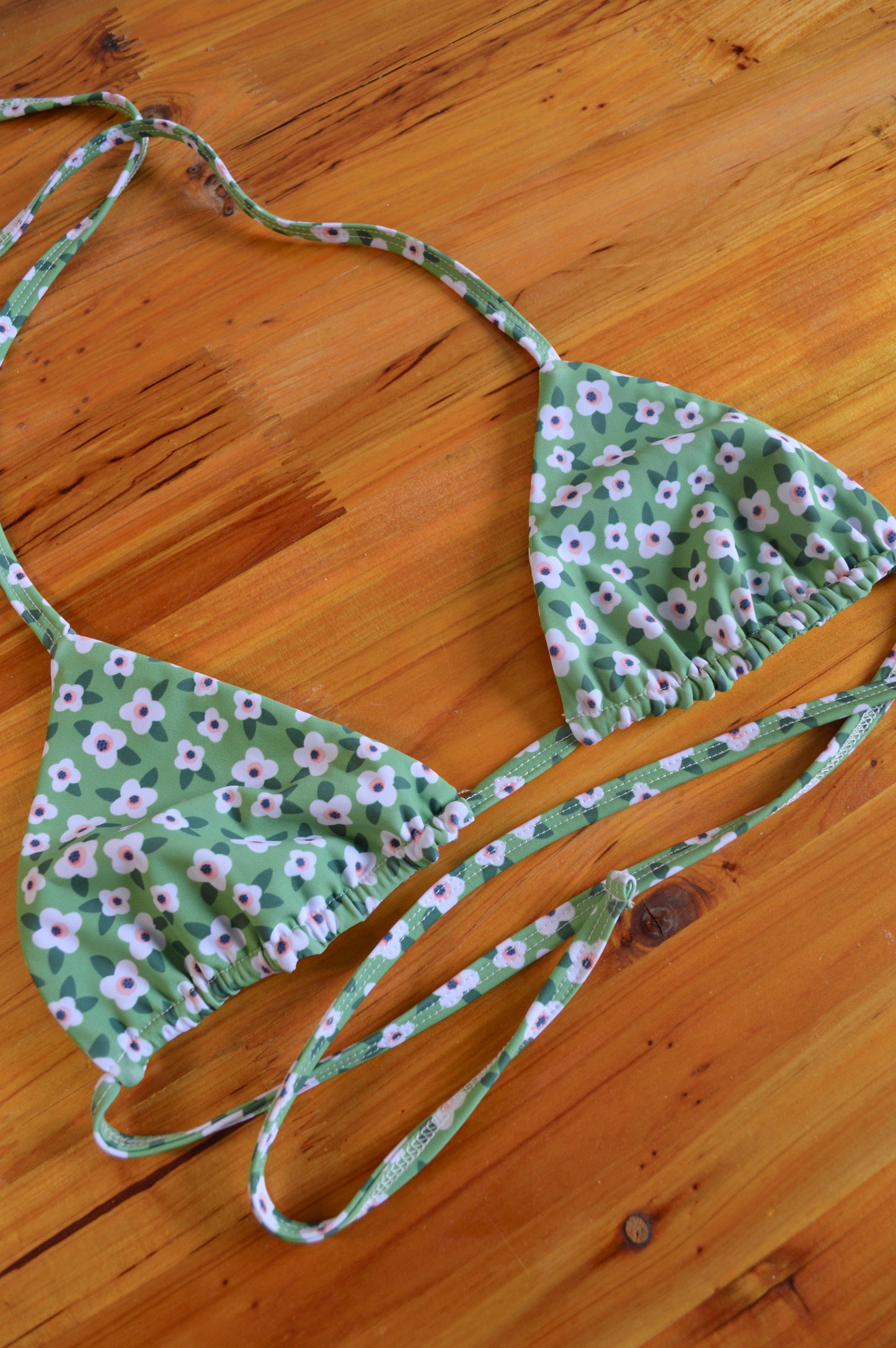 The Green Floral Top