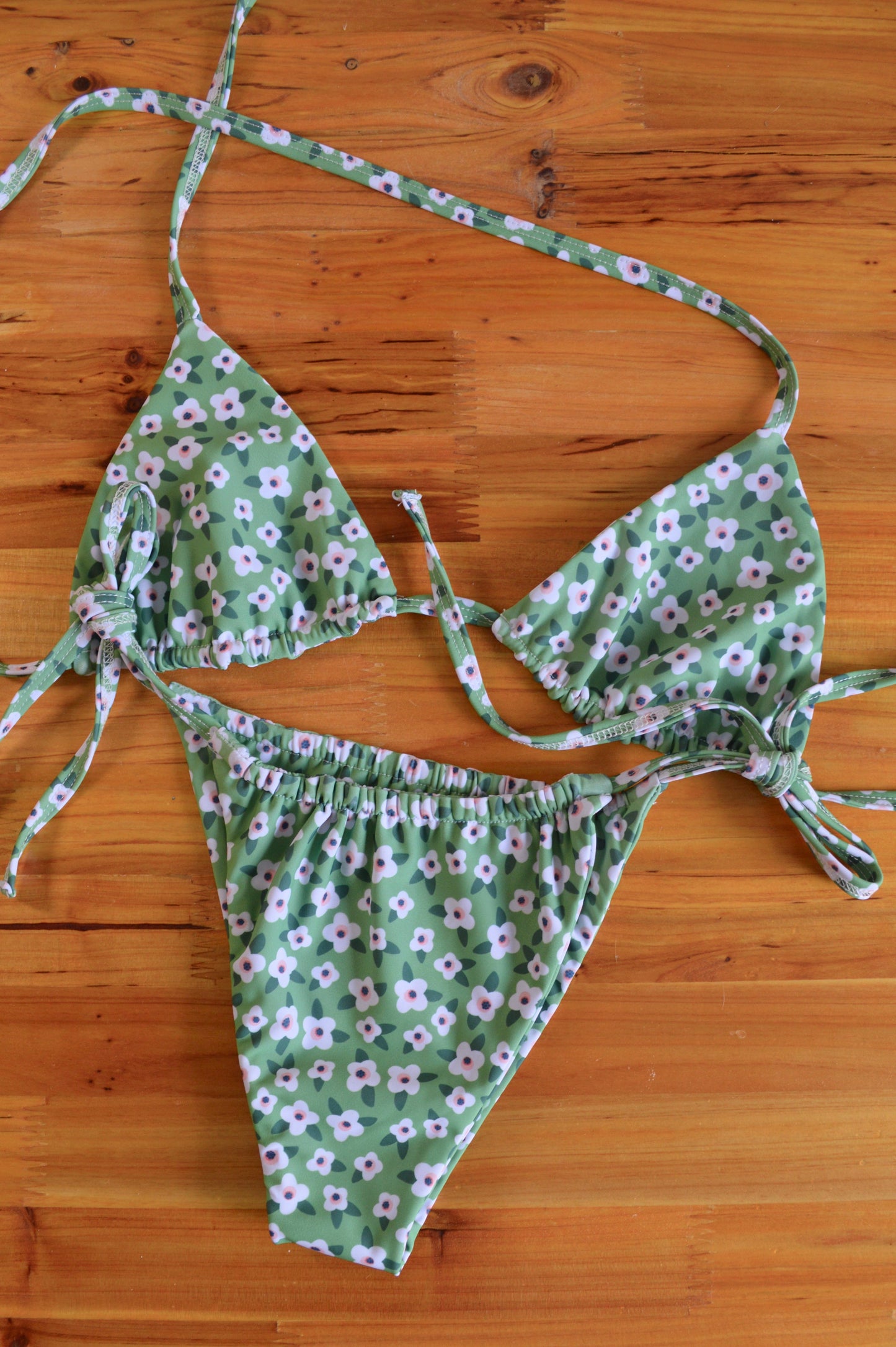 The Green Floral Top
