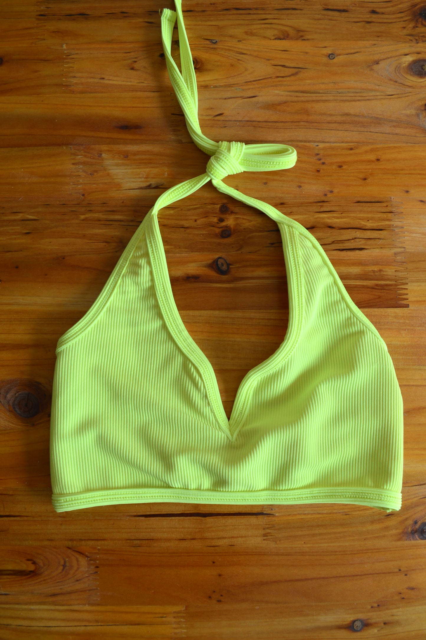 The Ribbed Neon Top