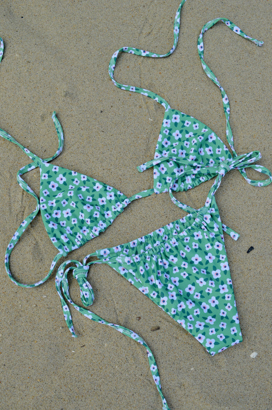 The Green Floral Top