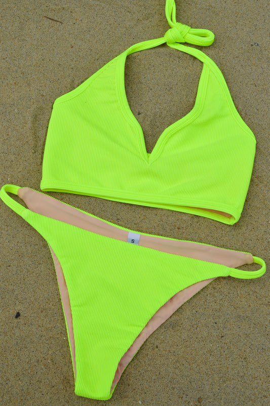 The Ribbed Neon Bottom