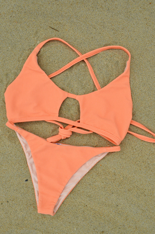 The Ribbed Peach Top